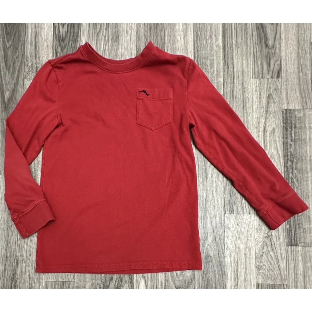 Tommy Bahama Long Sleeve T-Shirt Boys L (10/12) Red PreLoved